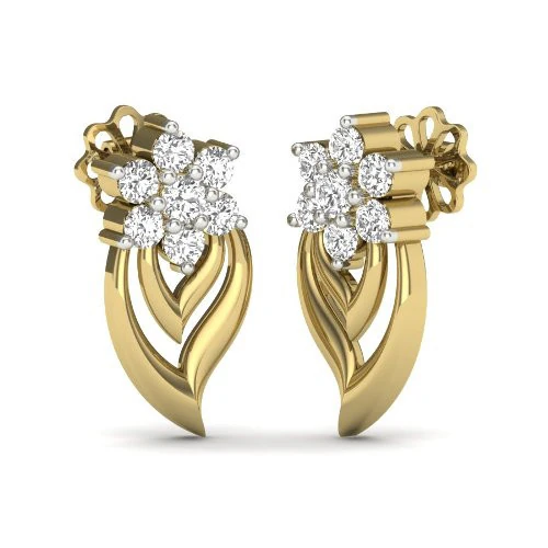 Printable 3D Jewelry design of Earrings with diamonds 3D Model .c4d .max .obj .3ds .fbx .stl .blend 