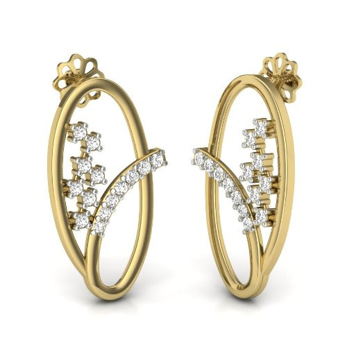 Printable 3D Jewelry design of Earrings with diamonds Modello 3D .c4d .max .obj .3ds .fbx .stl .blend 