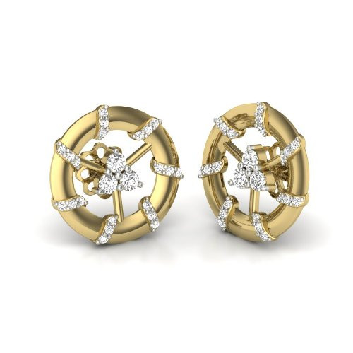 Printable 3D Jewelry design of Earrings with diamonds 3D Model .c4d .max .obj .3ds .fbx .stl .blend 