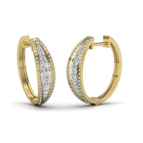 Printable 3D Jewelry design of Earrings with diamonds Modelo 3D .c4d .max .obj .3ds .fbx .stl .blend