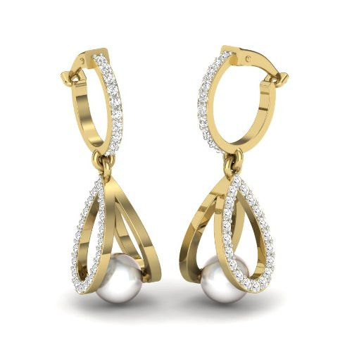 Printable 3D Jewelry design of Earrings with diamonds 3D मॉडल .c4d .max .obj .3ds .fbx .stl .blend 