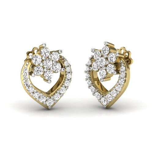 Printable 3D Jewelry design of Earrings with diamonds Model 3D .c4d .max .obj .3ds .fbx .stl .blend