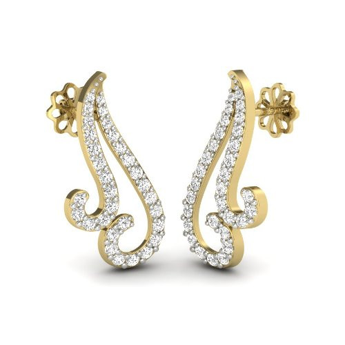 Printable 3D Jewelry design of Earrings with diamonds 3D Modell .c4d .max .obj .3ds .fbx .stl .blend