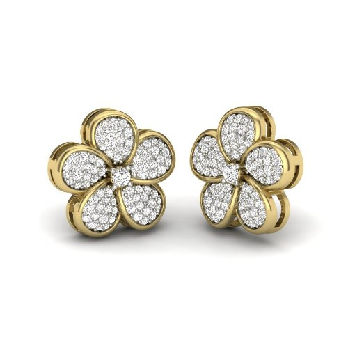 Printable 3D Jewelry design of Earrings with diamonds Model 3D .c4d .max .obj .3ds .fbx .stl .blend