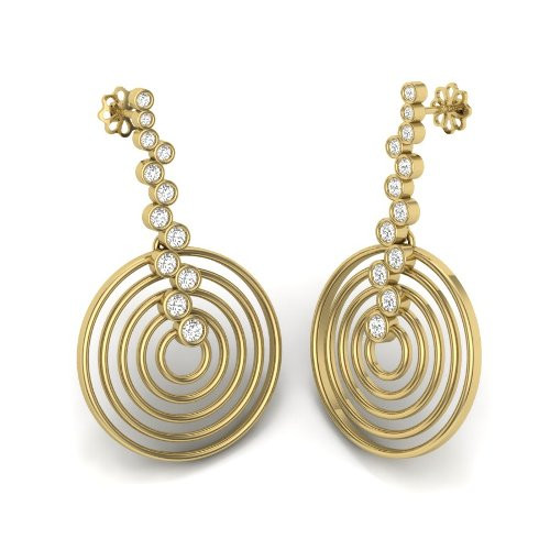 Printable 3D Jewelry design of Earrings with diamonds 3D 모델 .c4d .max .obj .3ds .fbx .stl .blend