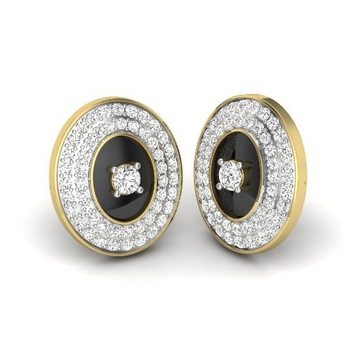 Printable 3D Jewelry design of Earrings with diamonds Modelo 3D .c4d .max .obj .3ds .fbx .stl .blend