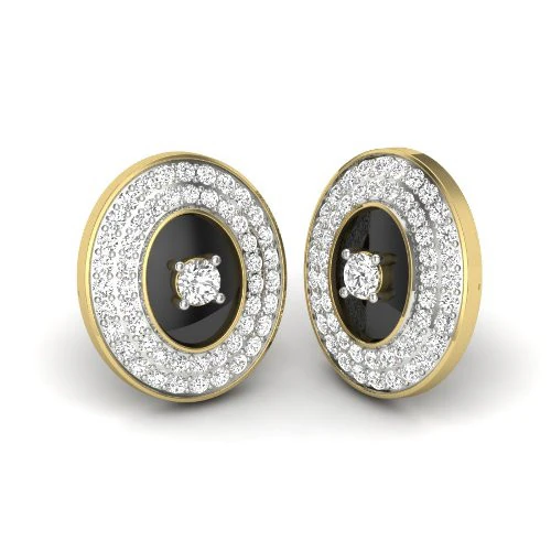 Printable 3D Jewelry design of Earrings with diamonds 3D Model .c4d .max .obj .3ds .fbx .stl .blend 