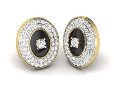 Printable 3D Jewelry design of Earrings with diamonds 3D 模型