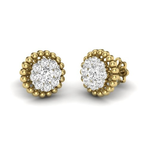 Printable 3D Jewelry design of Earrings with diamonds 3D मॉडल .c4d .max .obj .3ds .fbx .stl .blend