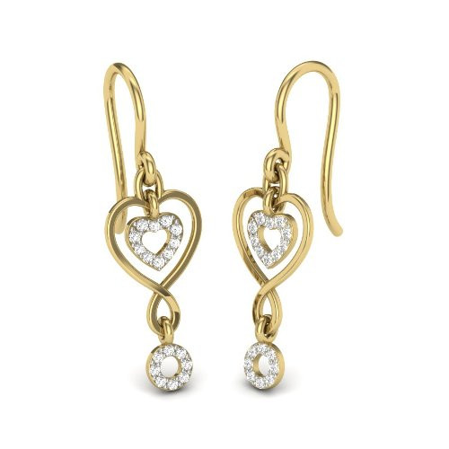 Printable 3D Jewelry design of Earrings with diamonds 3D Model .c4d .max .obj .3ds .fbx .stl .blend 
