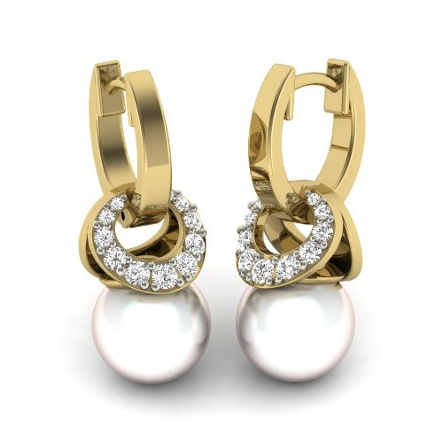 Printable 3D Jewelry design of Earrings with diamonds 3D 模型 .c4d .max .obj .3ds .fbx .stl .blend