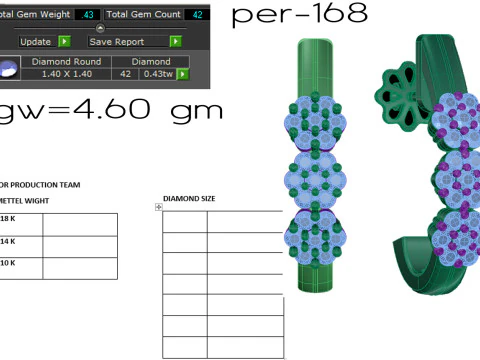Printable 3D Jewelry design of Earrings with diamonds 3D Model