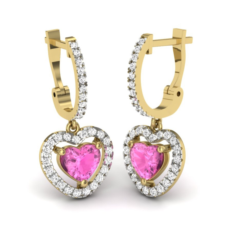 Printable 3D Jewelry design of Earrings with diamonds 3D मॉडल .c4d .max .obj .3ds .fbx .stl .blend