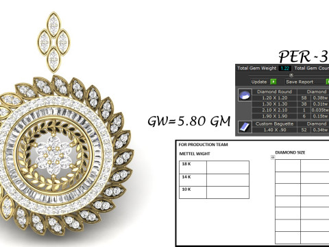 Printable 3D Jewelry design of Earrings with diamonds 3D Model