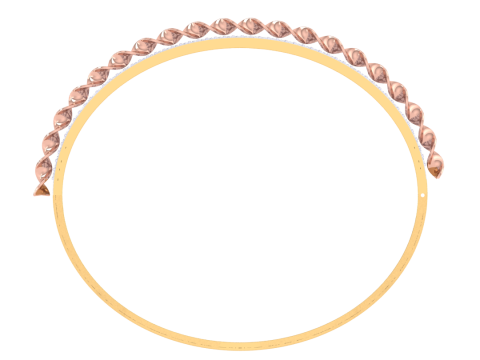 3D Printable Jewelry design of Bangle with diamonds 3D Model