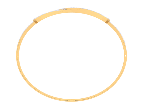 3D Printable Jewelry design of Bangle with diamonds 3D Model