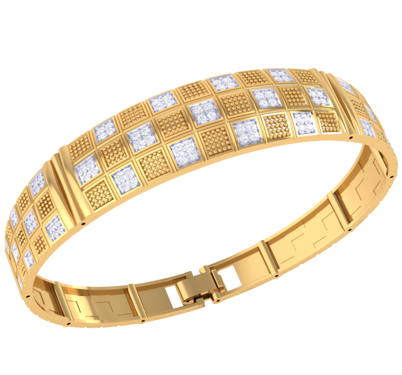 3D Printable Jewelry design of Bangle with diamonds Model 3D .c4d .max .obj .3ds .fbx .stl .blend