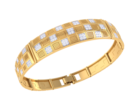 3D Printable Jewelry design of Bangle with diamonds 3D Модель