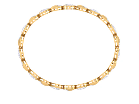 3D Printable Jewelry design of Bangle with diamonds 3D Model