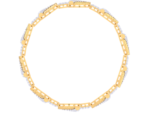 3D Printable Jewelry design of Bangle with diamonds 3D 模型