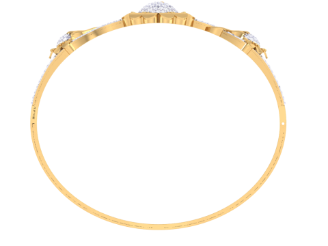 3D Printable Jewelry design of Bangle with diamonds 3D Модель