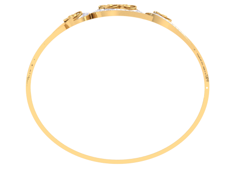3D Printable Jewelry design of Bangle with diamonds Modèle 3D