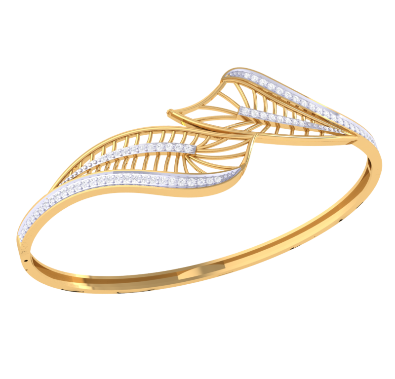 3D Printable Jewelry design of Bangle with diamonds Modèle 3D .c4d .max .obj .3ds .fbx .stl .blend 