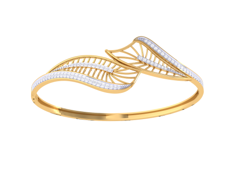 3D Printable Jewelry design of Bangle with diamonds Modèle 3D