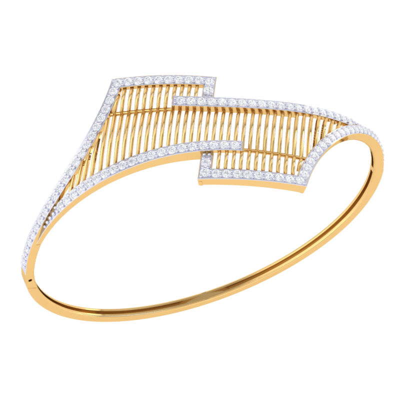 3D Printable Jewelry design of Bangle with diamonds Modelo 3D .c4d .max .obj .3ds .fbx .stl .blend 