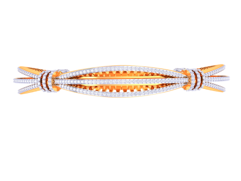 3D Printable Jewelry design of Bangle with diamonds 3D 模型