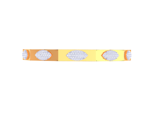 3D Printable Jewelry design of Bangle with diamonds 3D Модель