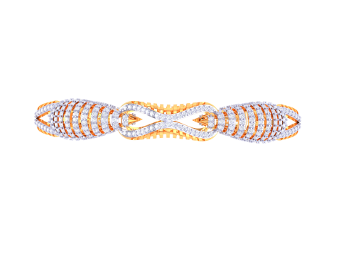 3D Printable Jewelry design of Bangle with diamonds 3D 모델