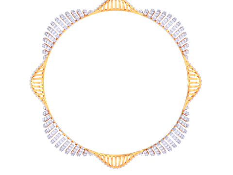 3D Printable Jewelry design of Bangle with diamonds 3D 모델