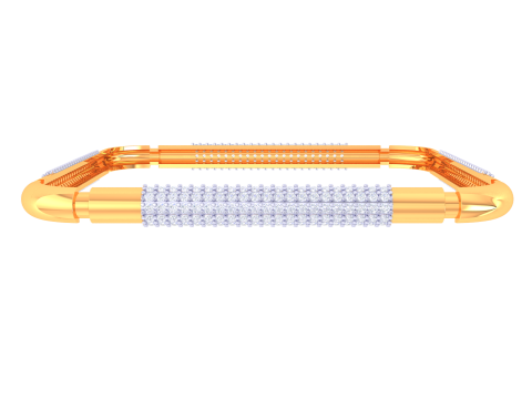 3D Printable Jewelry design of Bangle with diamonds 3D Model