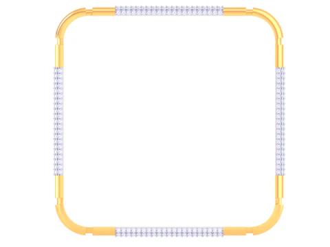 Conception de bijoux imprimables en 3D d'un bracelet avec des diamants Modèle 3D