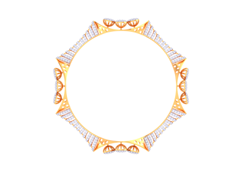 3D Printable Jewelry design of Bangle with diamonds Modelo 3D