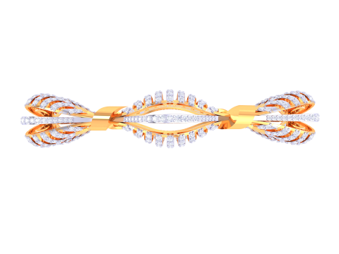 3D Printable Jewelry design of Bangle with diamonds 3D 모델