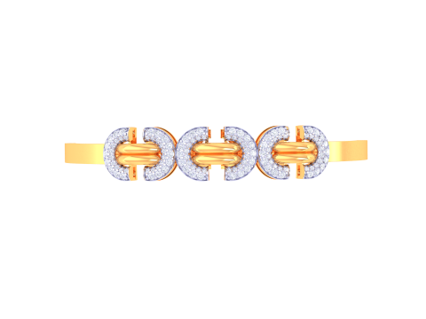 3D Printable Jewelry design of Bangle with diamonds 3D 模型