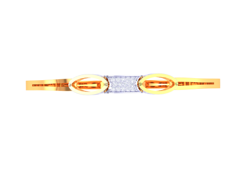 3D Printable Jewelry design of Bangle with diamonds Modelo 3D