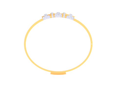 3D Printable Jewelry design of Bangle with diamonds 3Dモデル