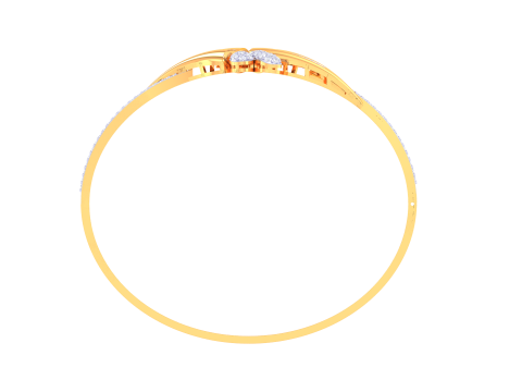 3D Printable Jewelry design of Bangle with diamonds Modèle 3D