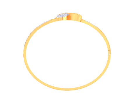 3D Printable Jewelry design of Bangle with diamonds Model 3D