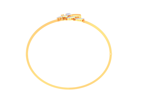 3D Printable Jewelry design of Bangle with diamonds Modèle 3D