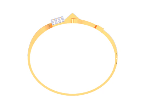 3D Printable Jewelry design of Bangle with diamonds 3D Model