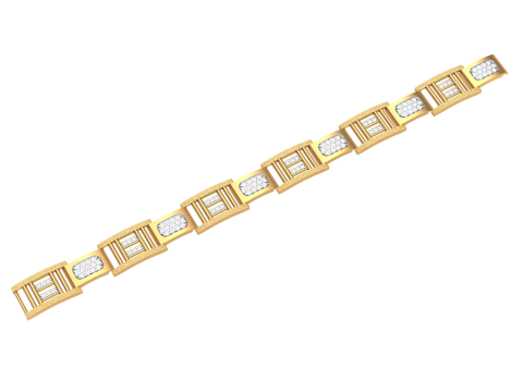 3D Printable Jewelry design of Bracelet with diamonds 3D Модель