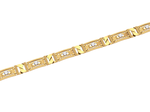 3D Printable Jewelry design of Bracelet with diamonds 3D Модель