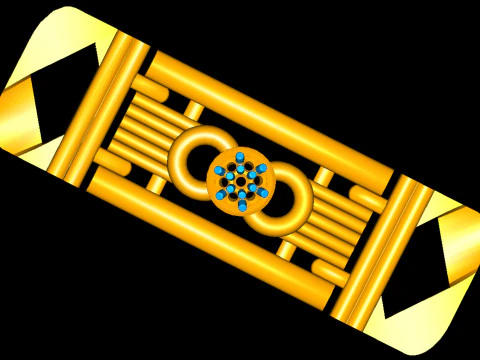 3D Printable Jewelry design of Bracelet with diamonds 3D Model