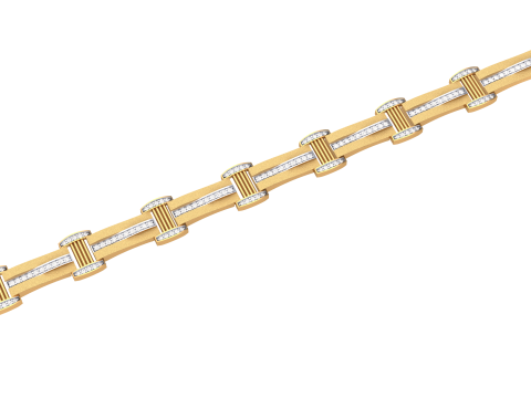 3D Printable Jewelry design of Bracelet with diamonds 3D Модель