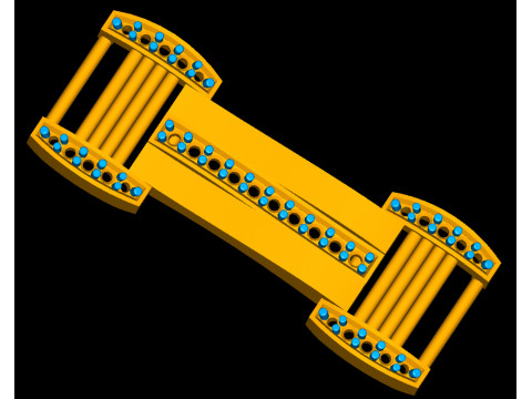 3D Printable Jewelry design of Bracelet with diamonds Model 3D