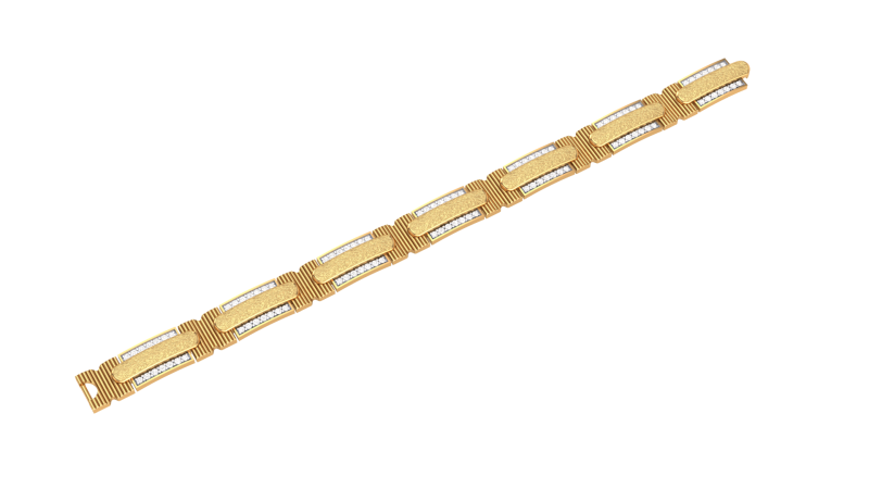 3D Printable Jewelry design of Bracelet with diamonds 3D Modell .c4d .max .obj .3ds .fbx .stl .blend 